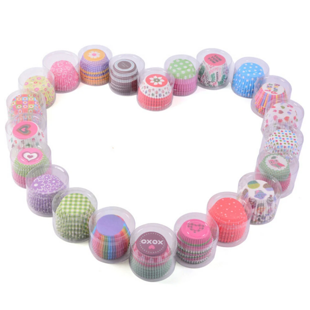 100 шт. цветная бумажная подкладка для торта капкейка коробка выпечки маффинов