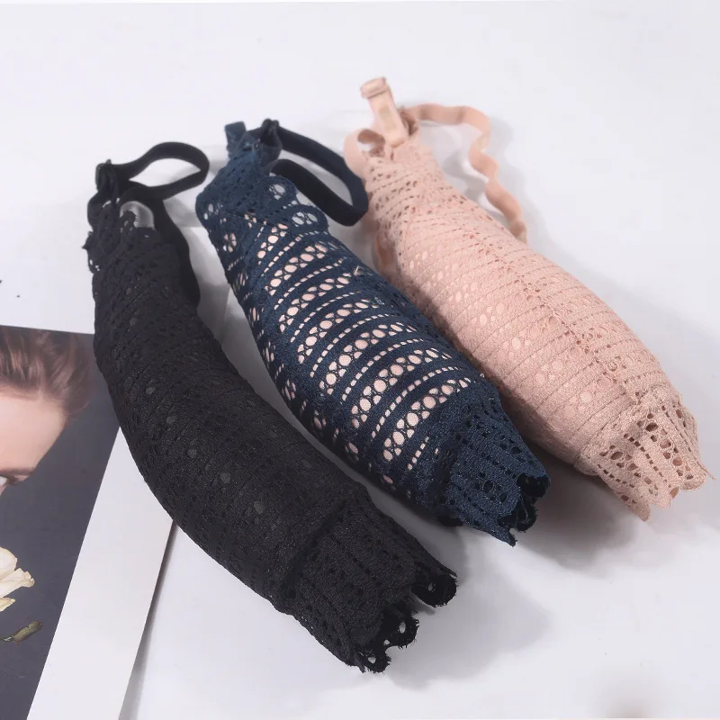 Женский кружевной бюстгальтер без косточек прозрачный с застежкой спереди и