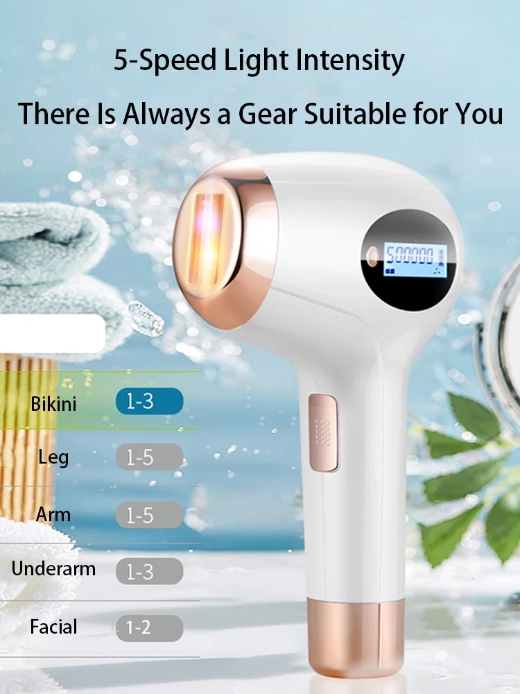 

Laser Epilator Permanent IPL Photoepilator Hair Removal Depiladora Painless Electric Epilator Professional 500000 Flashes