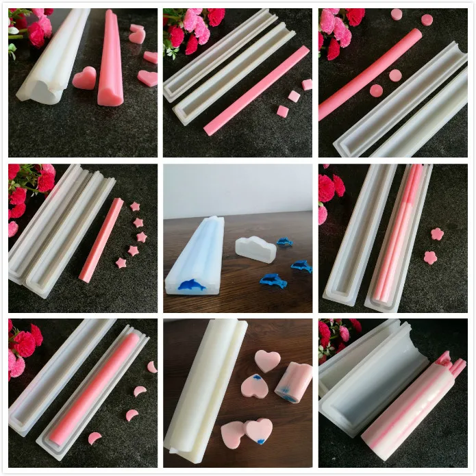 

Silicone Molds Tube Mold DIY Hand Soap Mold Silicone Tube Column Mould for Homemade Craft Soap Decoration Candle Making Mould