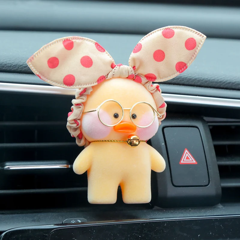 8 см Kawaii LaLafanfan кафе утка игрушка мультфильм милый утка автомобиль Декор животных Куклы Игрушки для девочек подарок на день рождения для детей