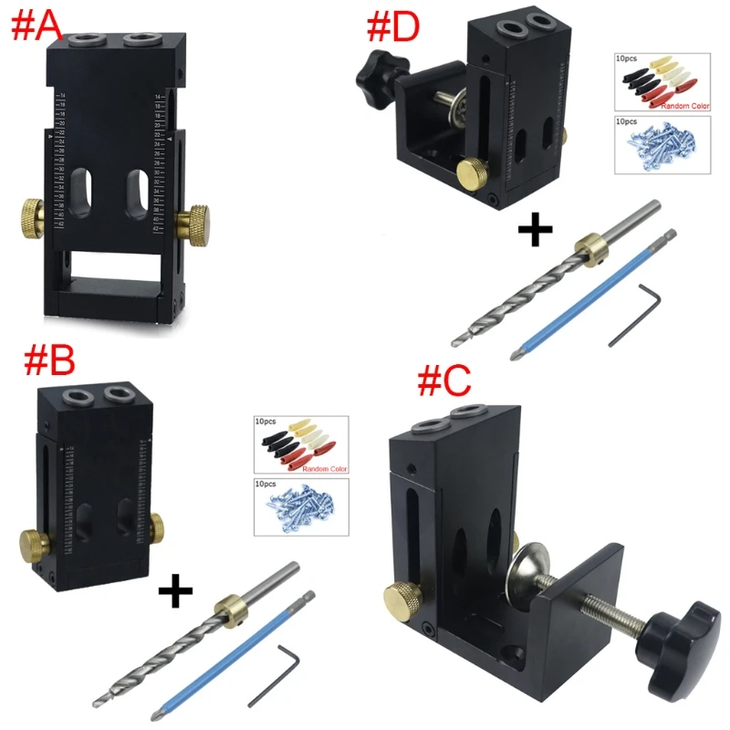 

Oblique Hole Locator Drill Bits Pocket Hole Jig 15 Degree Angle Drilling Guide