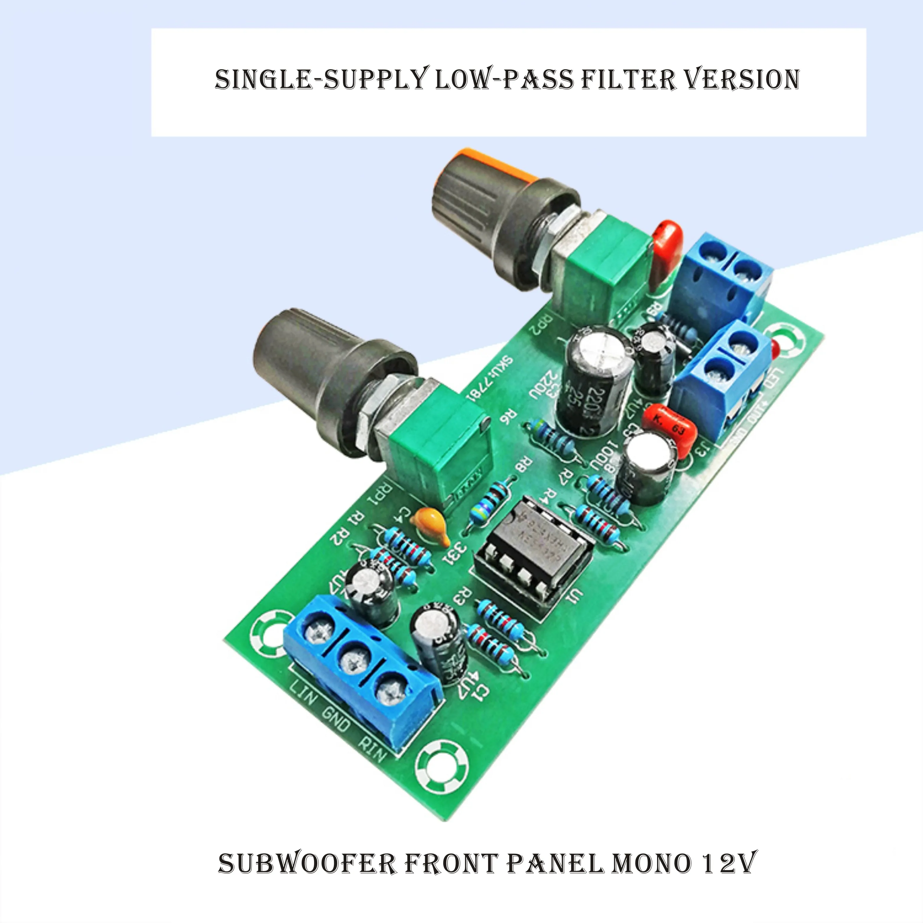 Одиночный источника питания на возраст от 10 до 24V сабвуфер доска Hi Fi пре
