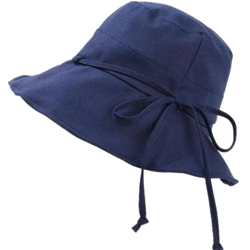 

Sun Hat Summer Women Bucket Hat With Wide Brim Big Beach caps Ladies orange black yellow Blue Outdoor Cap