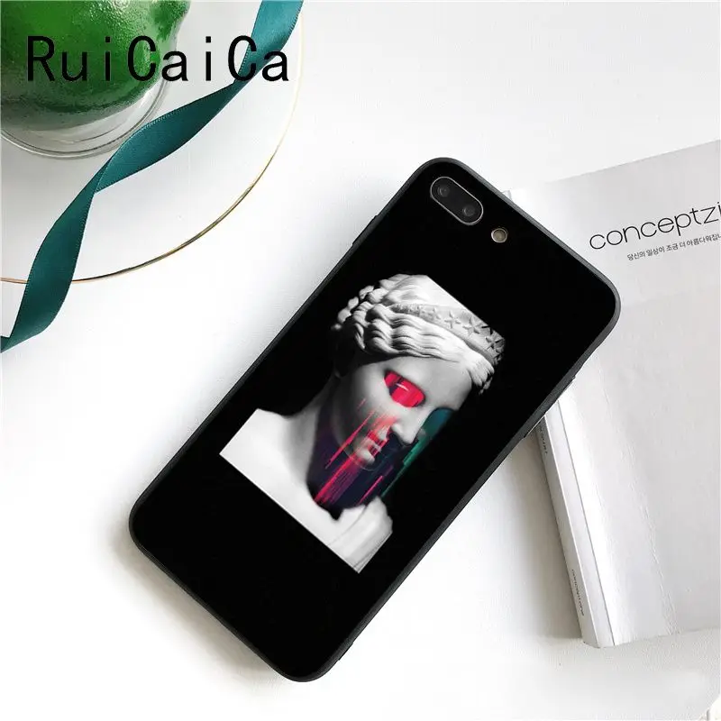 Ruicaica Mona Lisa Art David Line Красочный милый чехол для телефона iPhone 8 7 6 6S X XS MAX 5 5S SE XR 11 Pro Max |