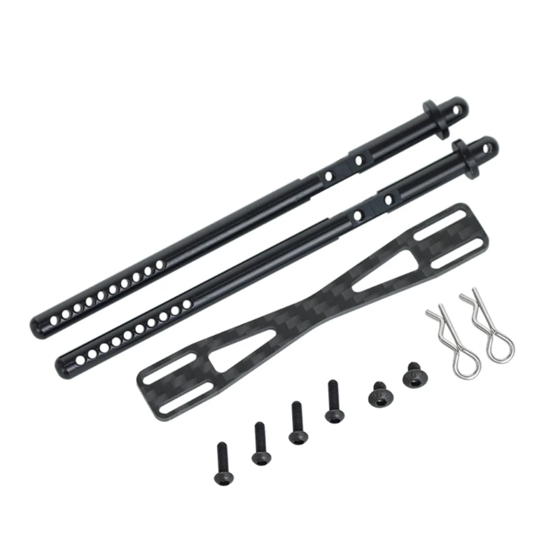 Задний корпус из углеродного сплава с зажимом для Axial SCX10 II 90046 RC Crawler|Аксессуары