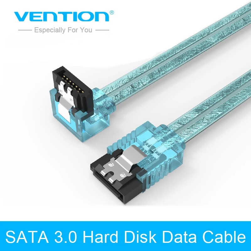 

Vention Sata 3.0 7pin Data Cable Super Speed SSD HDD Sata III Right Angle Hard Disk Drive for ASUS Gigabyte MSI Motherboard 50cm