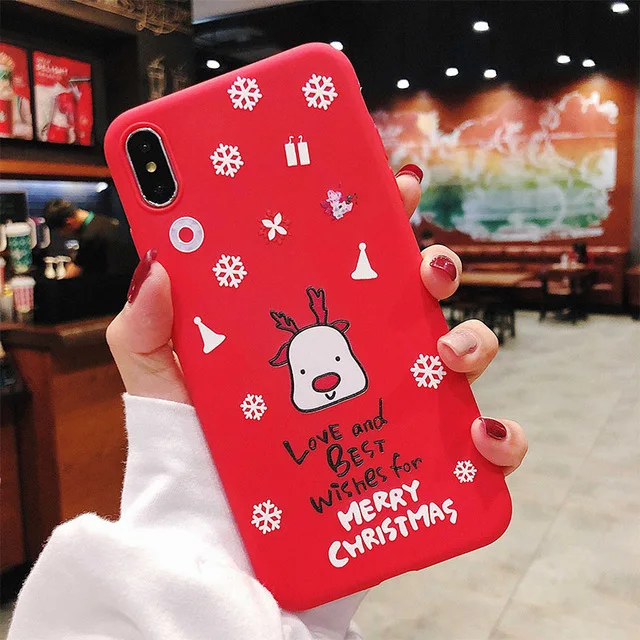 Snowflake elk Чехол для телефона с рождественским рисунком для samsung Galaxy S7 S8 S9 Plus S10 Lite S10e противоударный чехол Note 8 9 10 Pro A7 TPU силиконовый чехол - Цвет: Snowflake elk