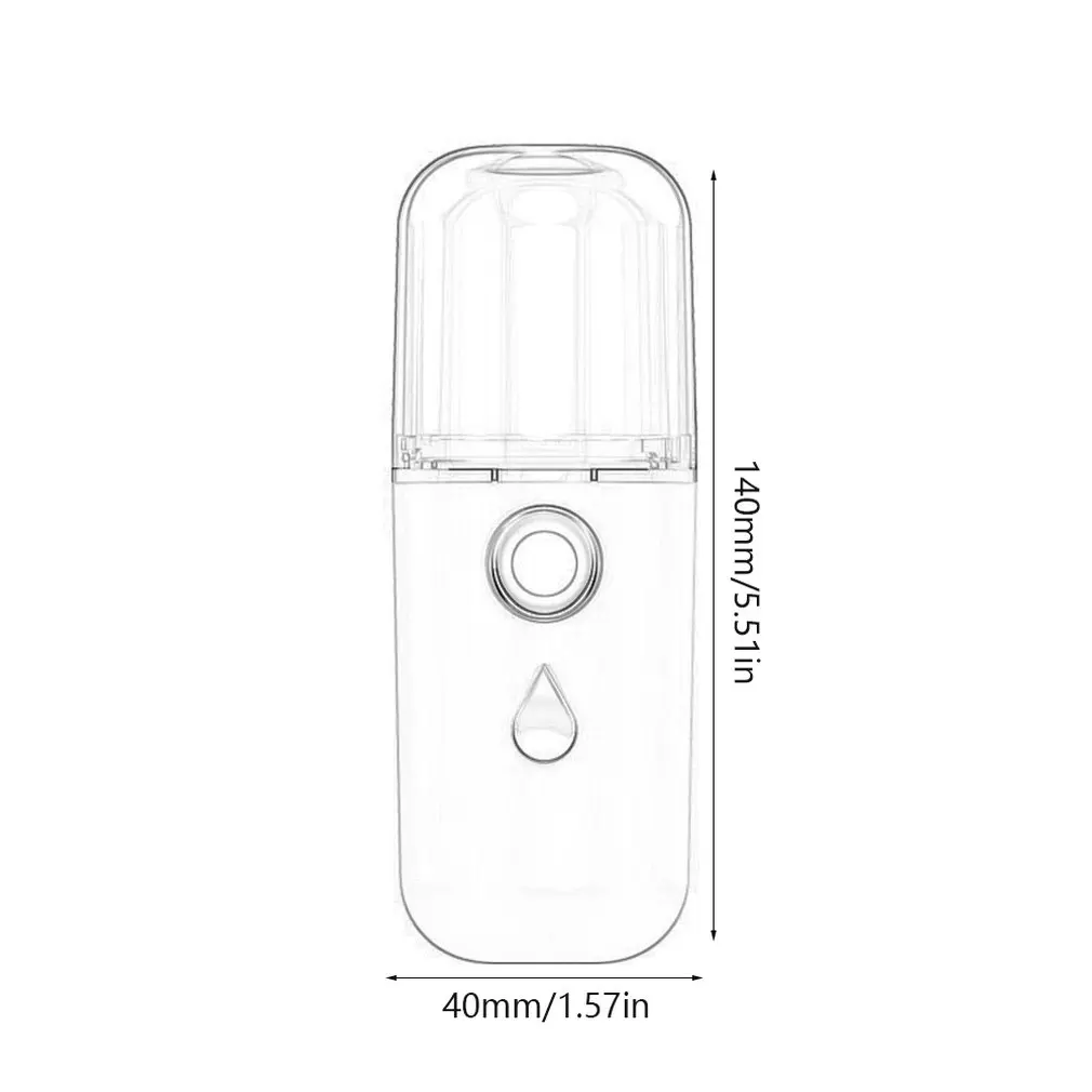 

Nano Spray Water Replenishing Device Mini Beauty Device Handheld Portable Face Steaming Humidifier Convenient