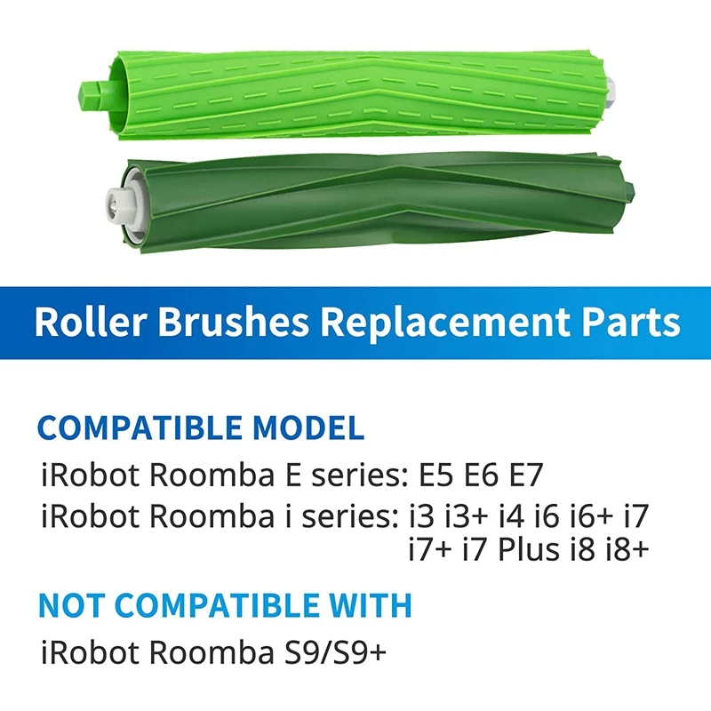 Двойные многоповерхностные резиновые щетки 3 комплекта Роликовые для IRobot Roomba I7 +