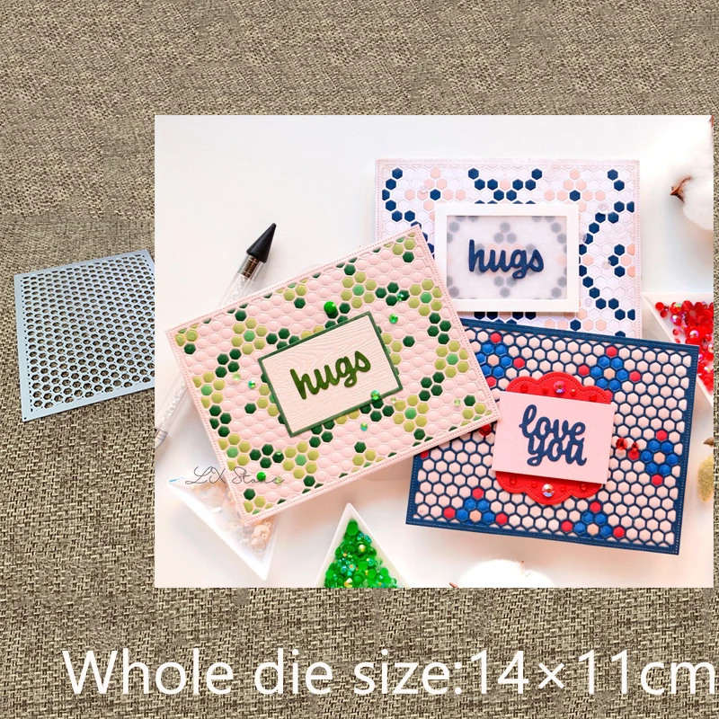 Металлические штампы XLDesign для рукоделия трафарет форма в виде сот рамка Декор