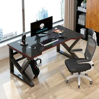 black table desktop computer table family anchor cool boy game table combination sturdy high end table chair desk muebles