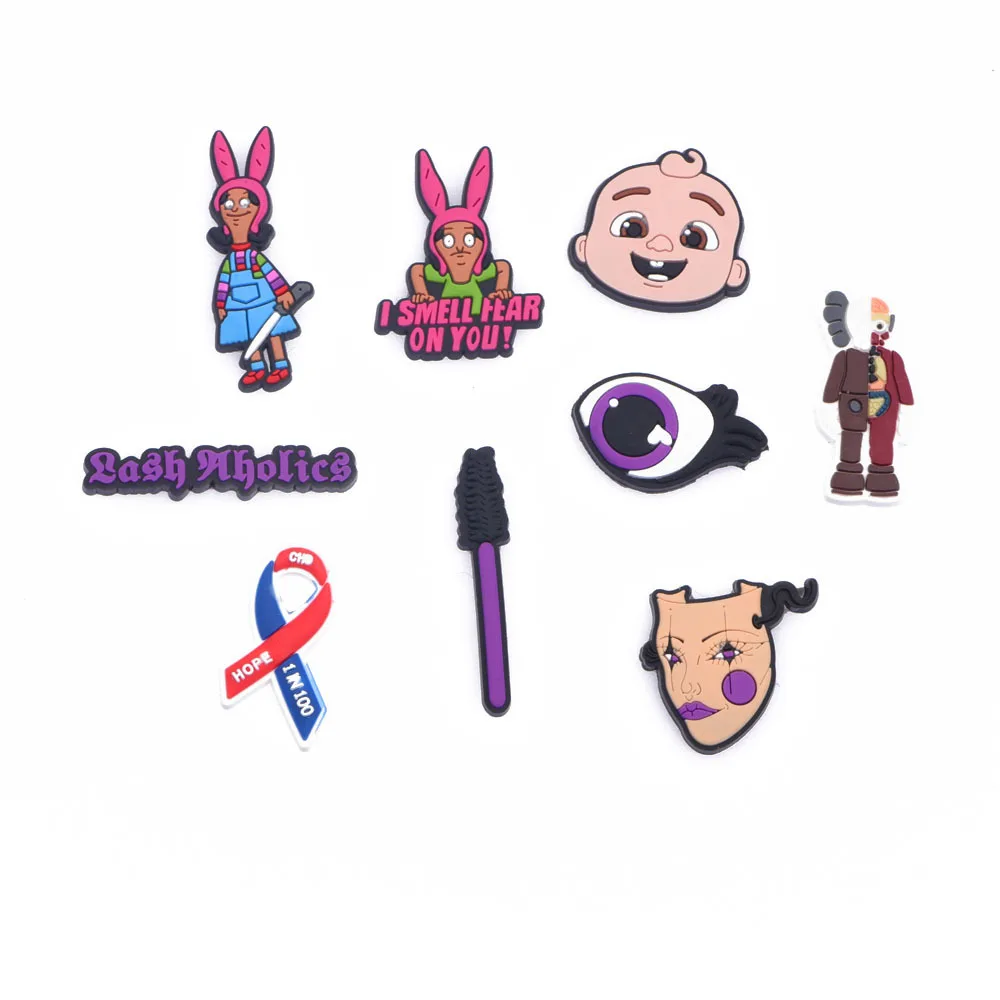 Hot Dog Croc Shoes Charms Flower Girl Glasses Make Up Shoe Decoration Headphone BRO Bracelets Accessories Baby Boy Birthday Gift