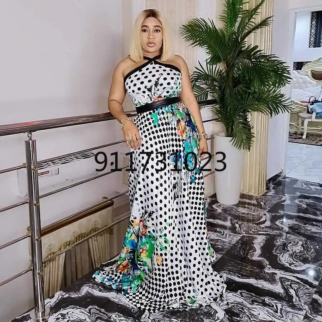 african fashion designers New Africa woman style fashionable Lace sequins pure color lady Dress party Spuer size L XL XXL XXXL african wear for women