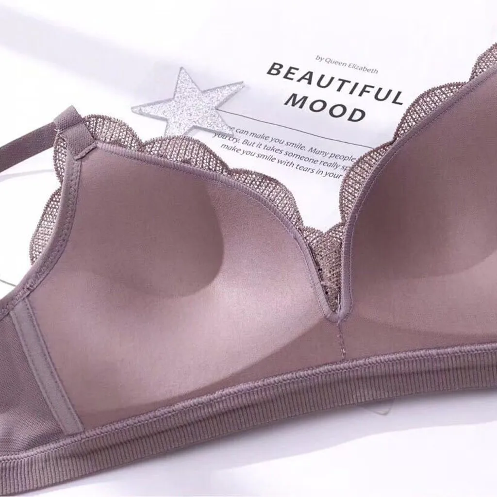 Сексуальный женский бюстгальтер тонкий однотонный эластичный бинт мягкое