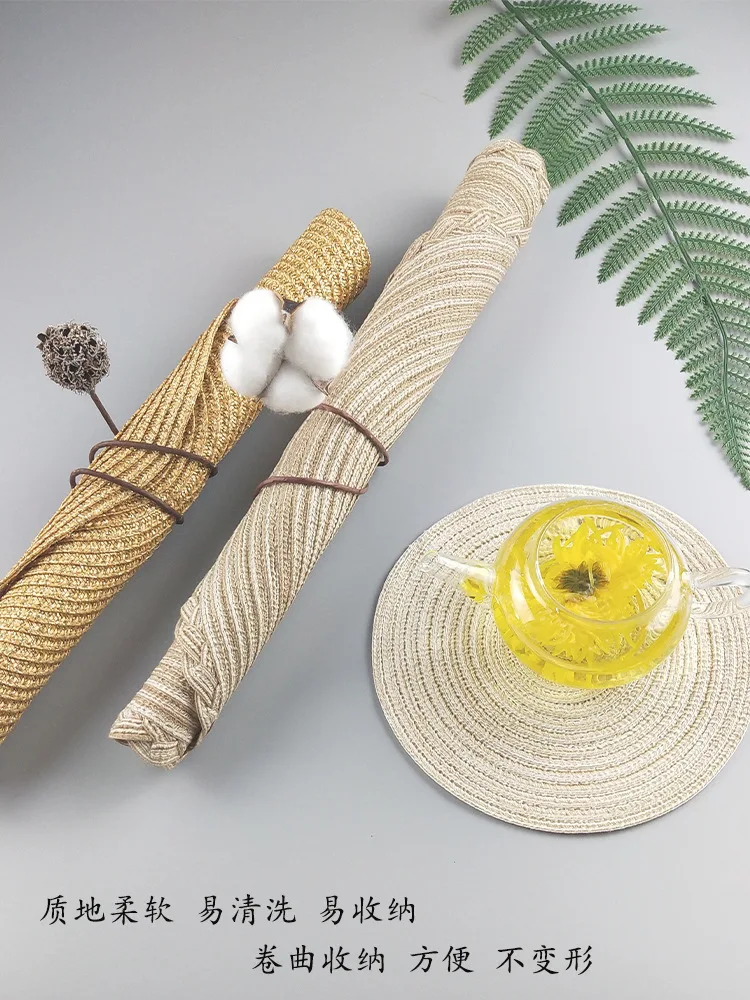 

Manufacturers Direct Selling Mat Insulation Mat Nordic INS Wind Heat Resistant Table Mat Household Western-style Placemat Bowl P