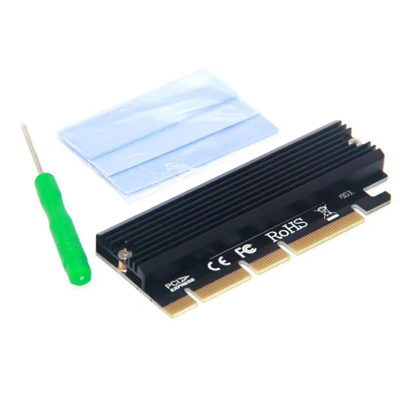 Адаптер M.2 NVME Raiser PCIE к M2 высокоскоростной совместимый светодиодный светодиодным