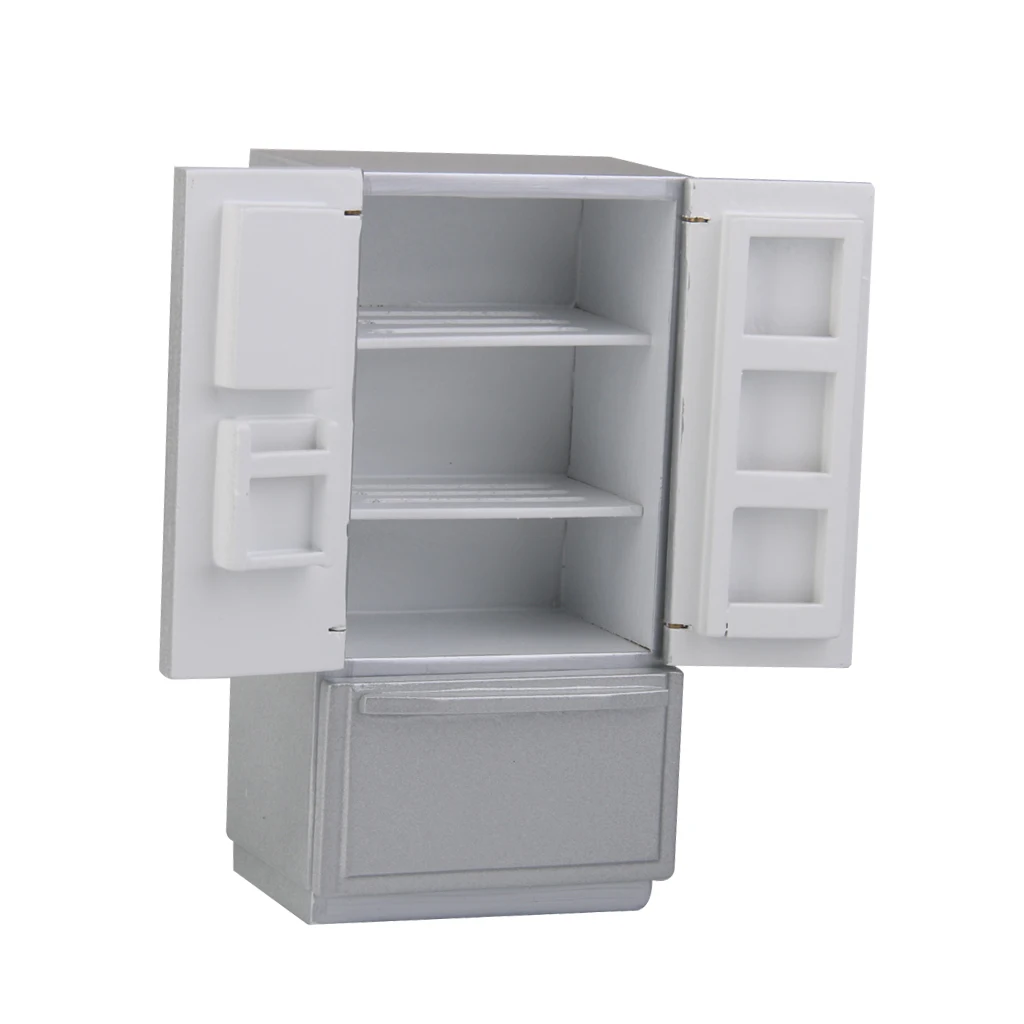 12. Кукольный дом кухонная мебель миниатюрный современный холодильник