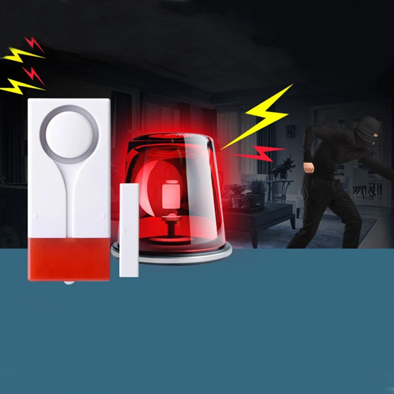 Домашняя охранная сигнализация Rood Flash со звуковым окном магнитный датчик двери
