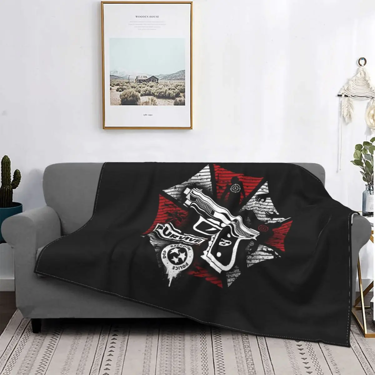 

Флисовые одеяла Umbrella Corporation для выживания в городе, военный тактический ковер