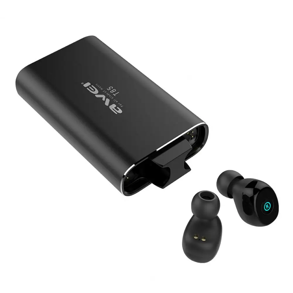 

Awei T85 Wireless Earphone Independent Key In-Ear ABS TWS Sports Bluetooth Earbud for Exercising Bluetooth Earphone for Phone
