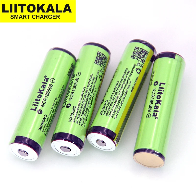 Перезаряжаемая литиевая батарея Liitokala 18650 3400 мАч 3 7 в для фонариков плюс Защитная