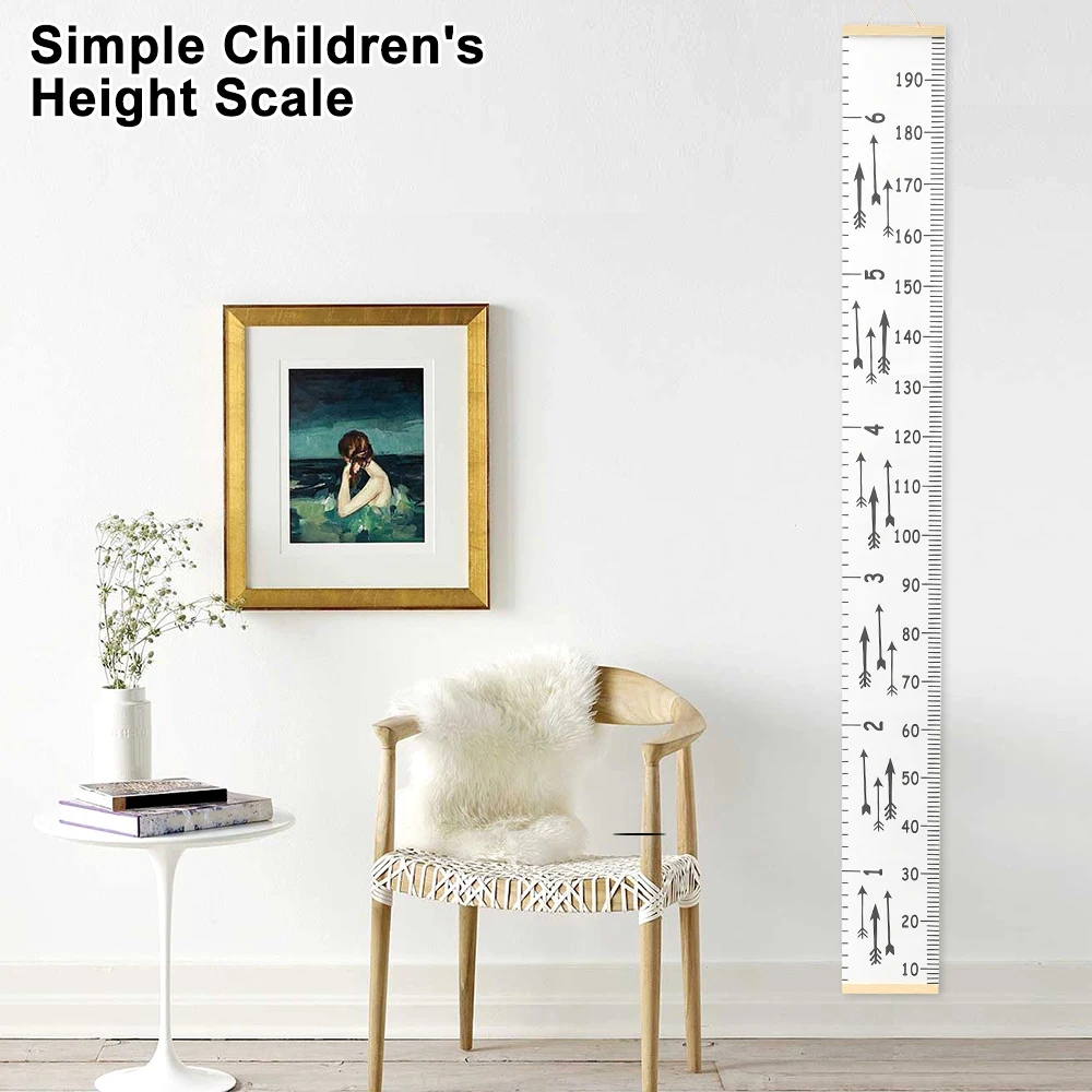 Деревянный настенный детский график роста детей стикер с линейкой для детской