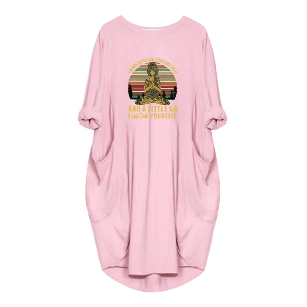 Women Dress Womens Loose Jumper Ladies Oversized Baggy Long Sleeve Pocket Pullover Autumn Streetwear #45 | Женская одежда