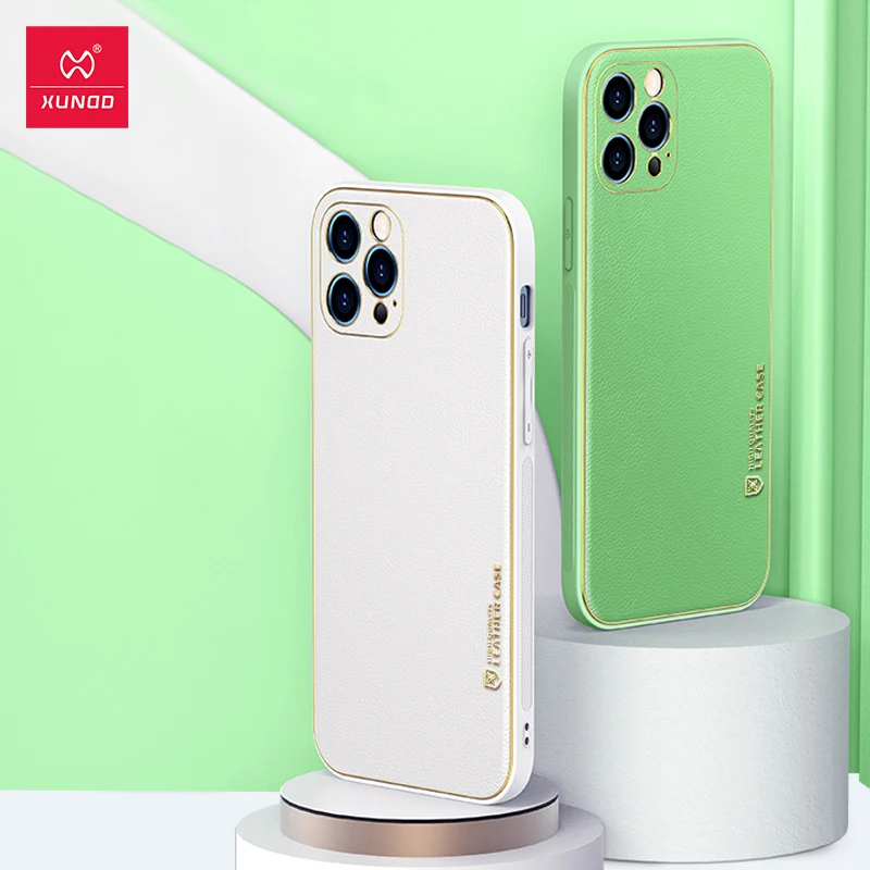 

For iPhone 12 Pro Max Case,For iPhone X XR XS 11 Pro Max Case,Xundd Silicone Imitation Leather Camera Protection Phone Cover