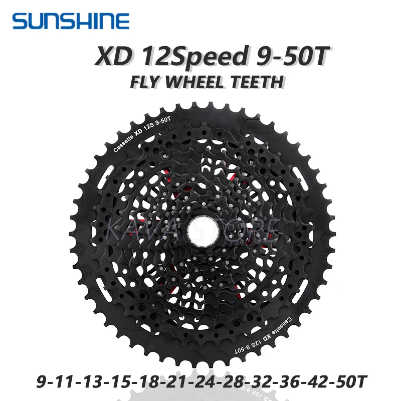 Кассета SUNSHINE XD 12 Скоростей 9-50T Звездочка для горного велосипеда SRAM GX EAGLE Freewheel |