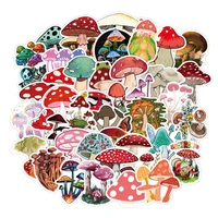 50pcs color mushroom sticker children gift diy skateboard luggage refrigerator notebook graffiti waterproof decal stickers