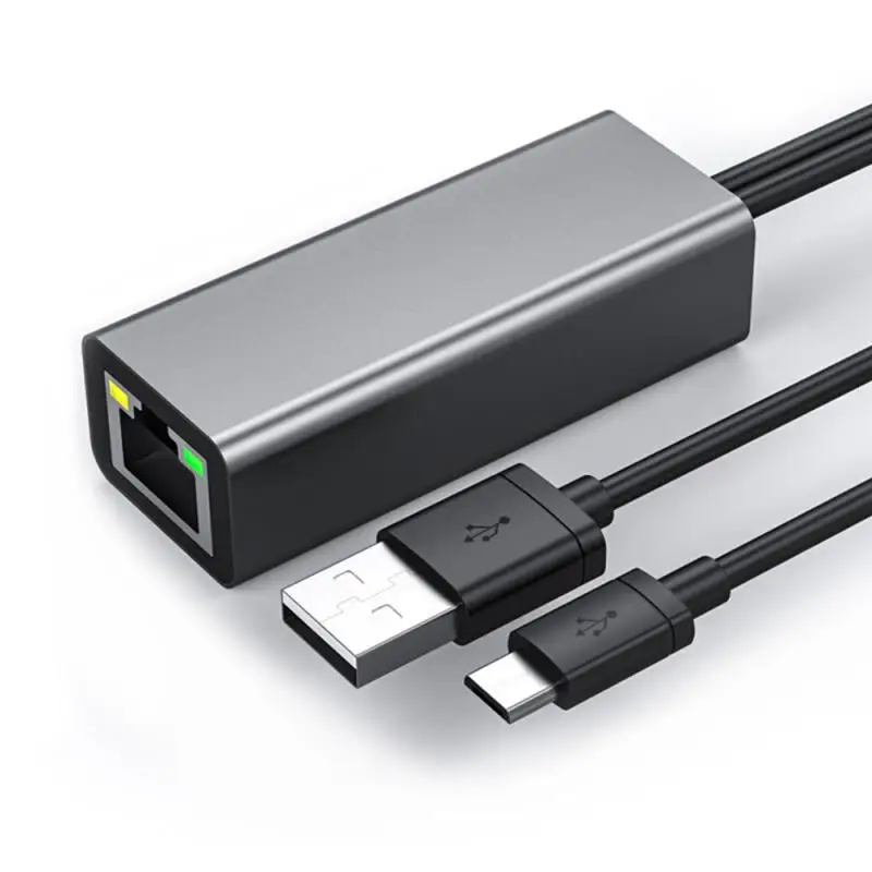 

For Chromecast Ethernet Adapter USB 2.0 To RJ45 For Google For Chromecast 2 1 Ultra Audio TV Stick Micro USB Network Card New