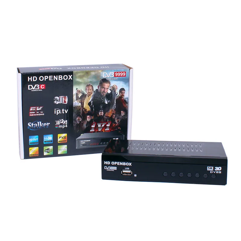 HDOPENBOX ТВ ресивер H.264 MPEG4 DVB T2 тюнер с поддержкой C IP TV Youtube двойной USB разъем