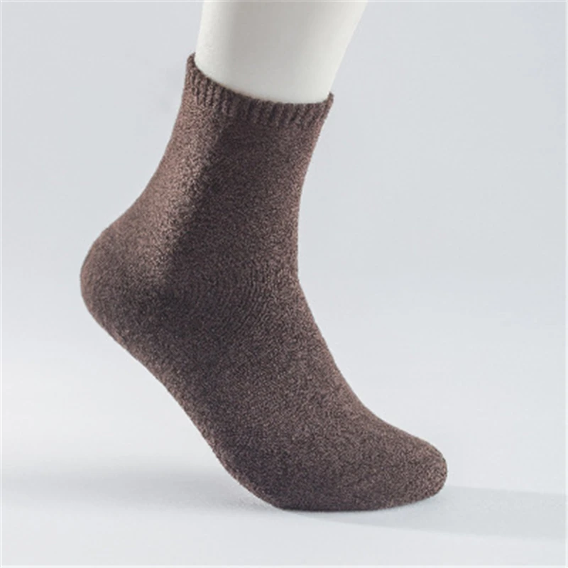 Pierpaul утолщенные теплые носки мужские зимние махровые из чистого хлопка короткие - Фото №1