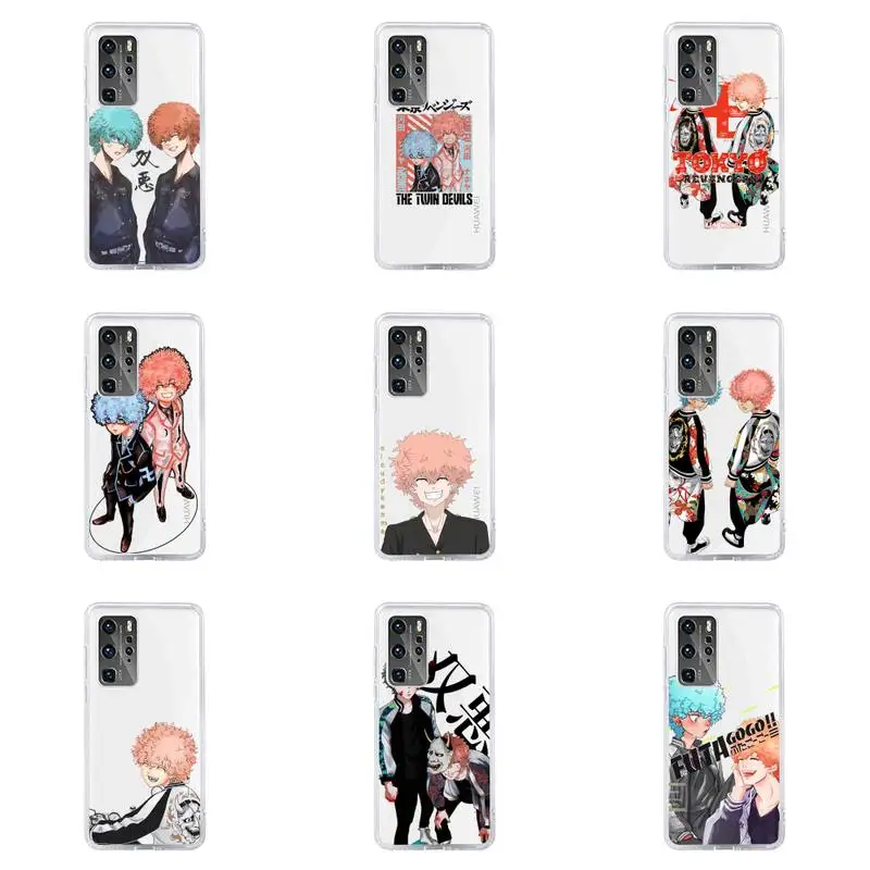 

smiley tokyo revengers anime Phone Case For Huawei P40 P30 P20 Mate Honor 10i 30 20 i 10 40 8x 9x Pro Lite Transparent Cover