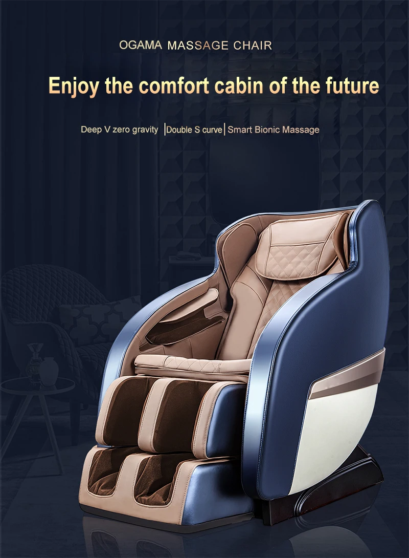 ?? Ogamacriusホーム指圧加熱マッサージチェア4Dゼロ重力フルボディ足裏bluetooth音楽kneakingマッサージ