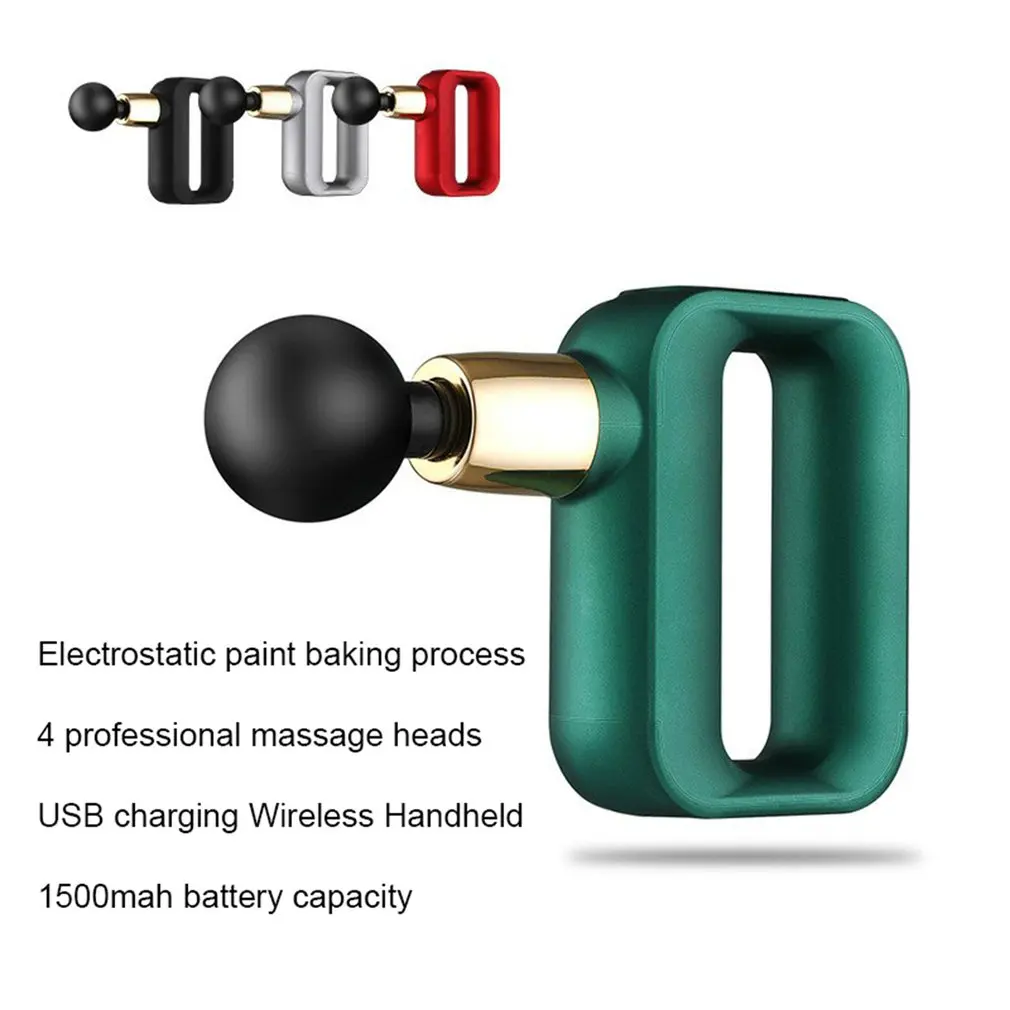 

New Design LCD Touch Electric Massage Rifle Mini Deep Fascia Theragunbody Massager For Muscle Exercising Pain Relaxation