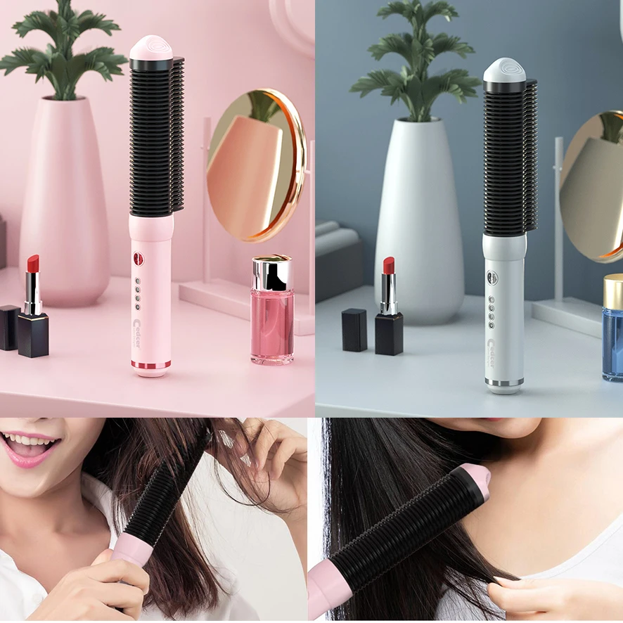 

Dropshipping One Step Hair Dryer Hot Air Brush Hair Straightener Curler Comb Roller Electric Ion Blow Dryer Brush