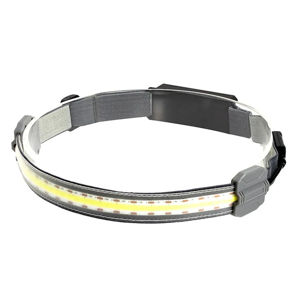 

COB+LED Flashlight Mini Head Band Lamp Outdoor Running Soft 350 Lumens