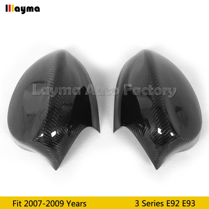 В Стиль углеродного волокна Зеркало Обложка для BMW 3 серии 2 двери купе E92