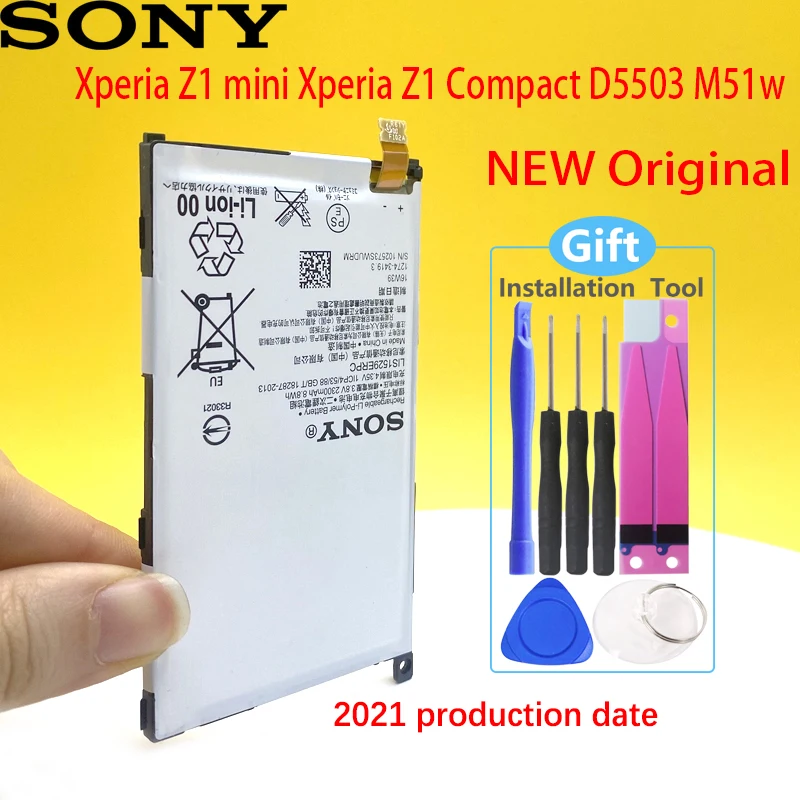 Аккумулятор SONY Xperia Z1 mini Z1mini D5503 Compact M51w 100% оригинальный LIS1529ERPC аккумулятор 2300 мАч |