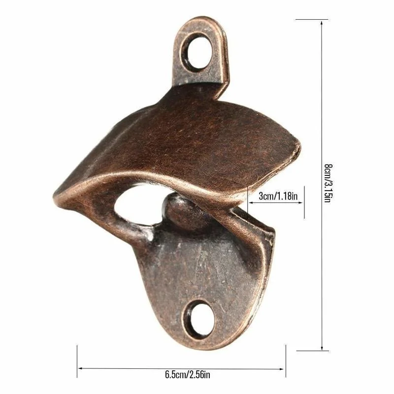 10pcslot bottle opener wall mounted rustic beer opener for kitchen cafe bars refrigerator gadgets home hardware accessories free global shipping