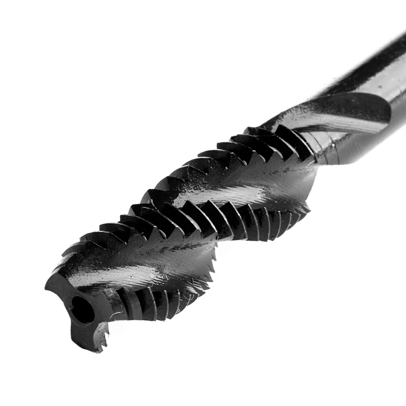 

5Pcs/Set HSS Nitriding Coated Spiral Flute Machine Screw Tap Taps Drill M3 - M8