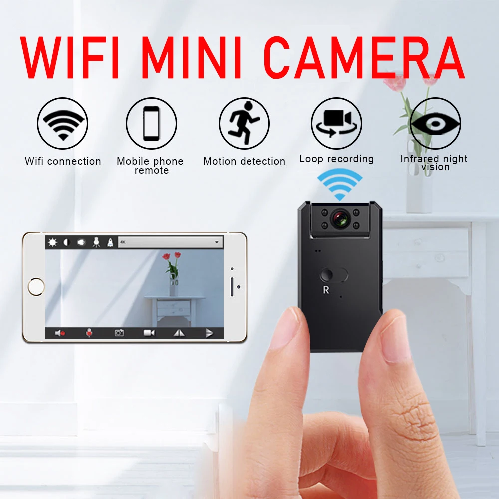 Камера Smart WiFi Беспроводная мини видеокамера AP Точка доступа 720P HD ночное видение