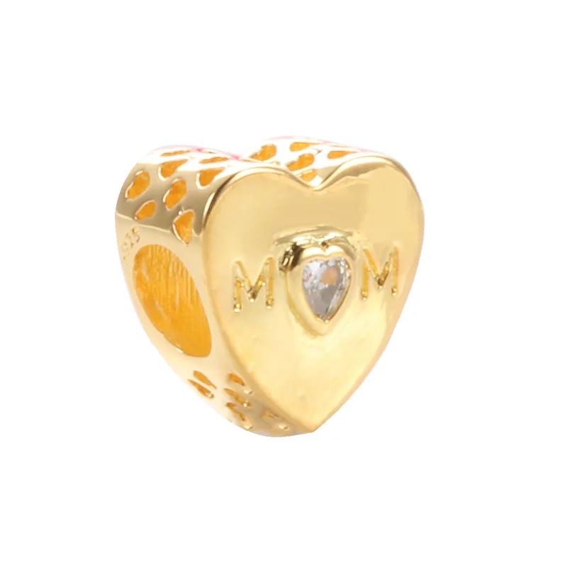 

DoDoFly Authentic S925 sterling silver Mother's day mother's love beads Fit Original Charms Bracelet Necklace DIY Jewelry Making