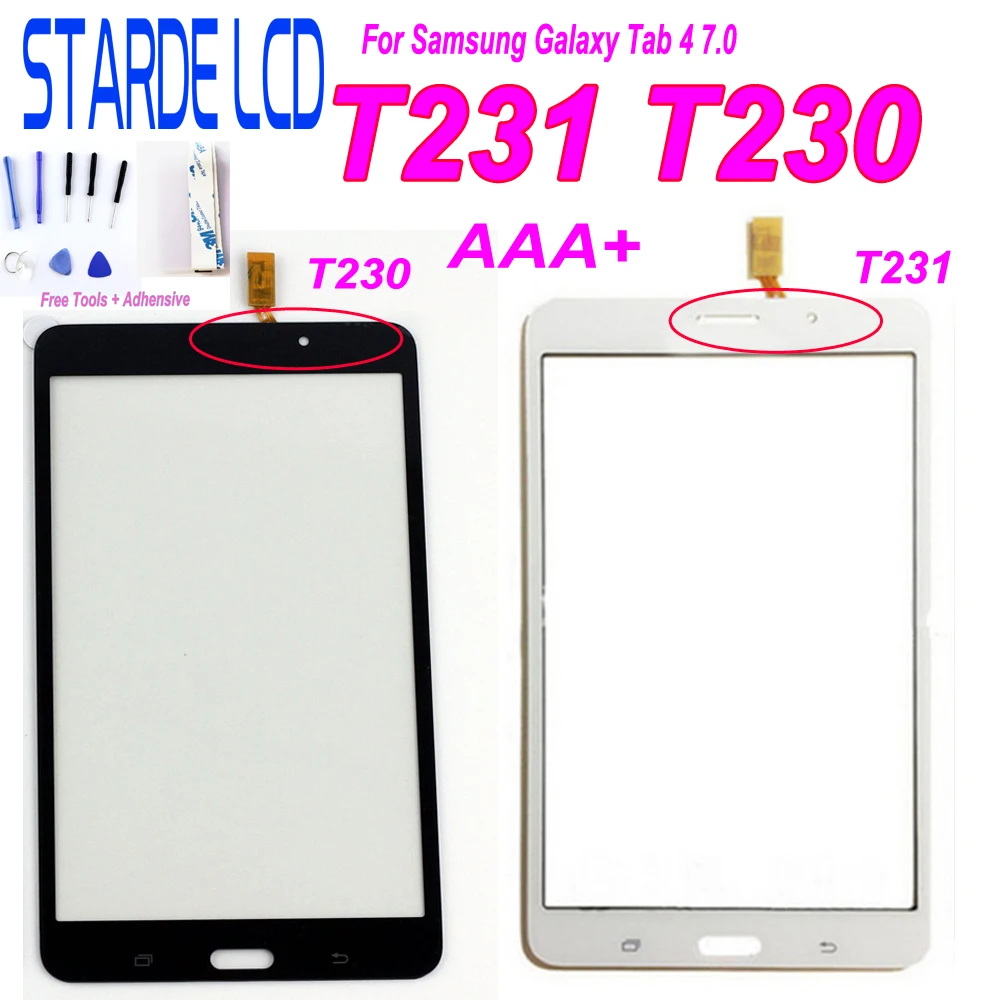 7 ''для samsung Galaxy Tab 4 7,0 T231 SM-T231 T235 T230 SM-T230 сенсорный экран дигитайзер Сенсорная панель планшет запасные части