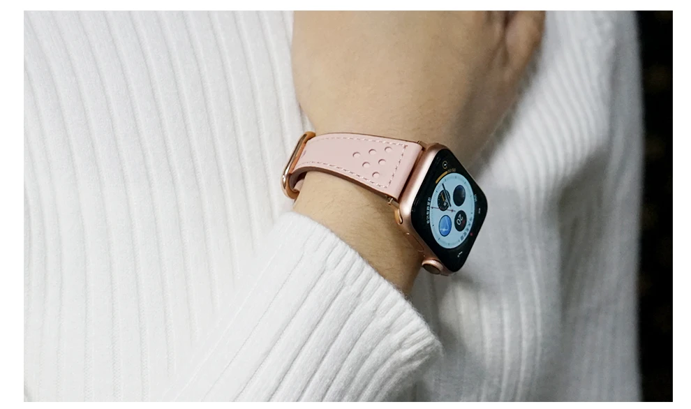 Настоящий Кожаный ремешок для apple watch band 42 мм 38 мм iWatch 4 band 44 мм 40 мм роскошный браслет ремешок для apple watch 4 3 2 1
