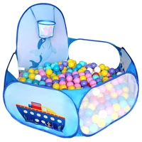 baby ocean ball pool indoor play house cartoon dolphin foldable ball pit entertainment toy pool children shooting tent accessory