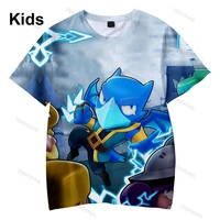 jessie and star crow shooter kids t shirt leon shooting game spike 3d shirt tops boys girls cartoon tops baby clothes