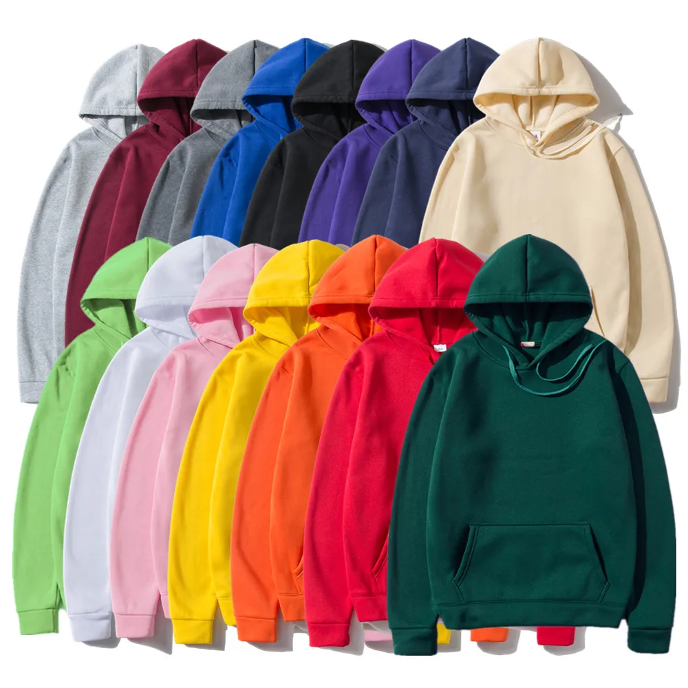 

Hoodies Sweatshirts Men Woman Fashion Solid color Red Black Gray Pink Autumn Winter fleece Hip Hop Hoody Male Brand Casual Tops